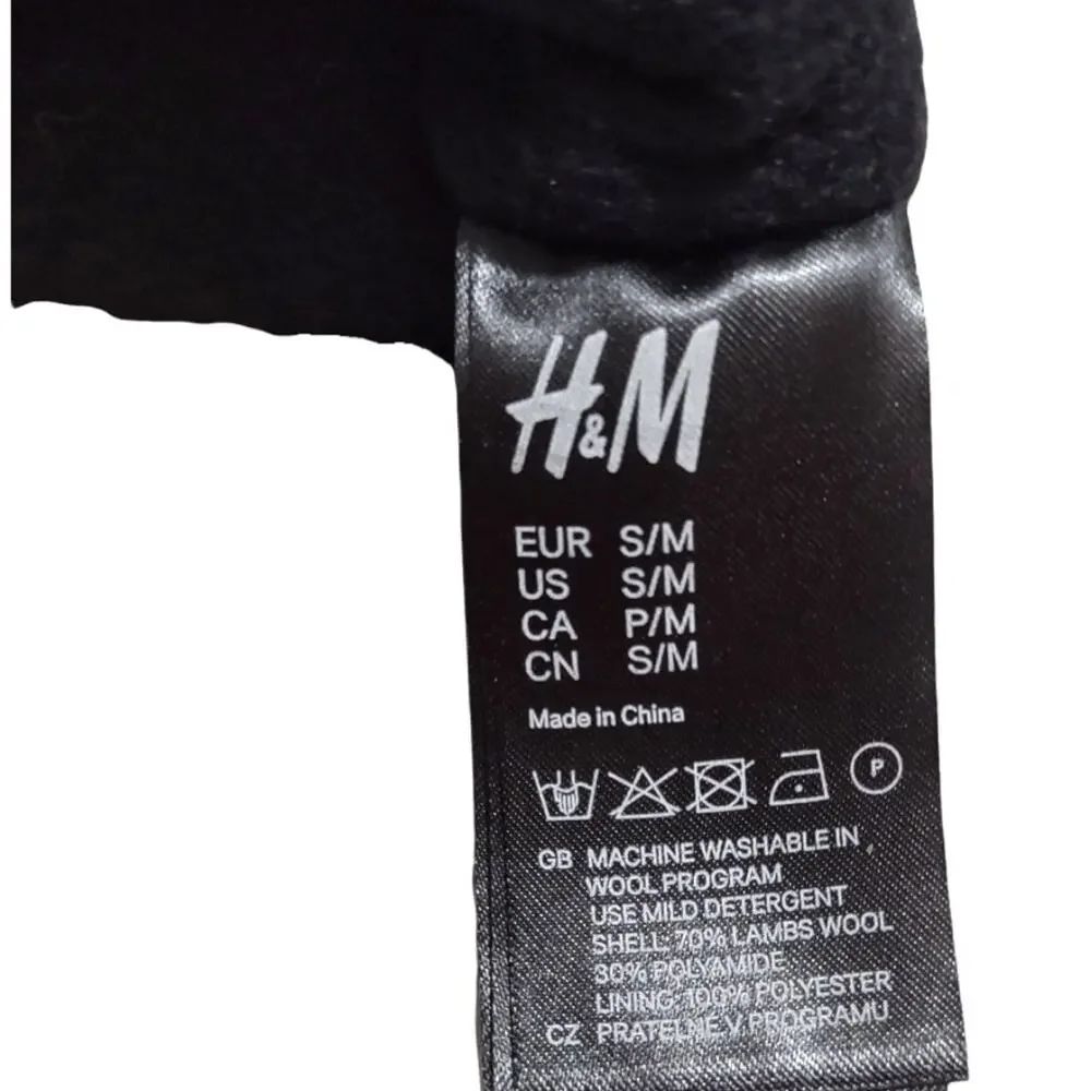 H&M Gray Thinsulate Cold Weather Gloves Size S/M Unisex Fall Winter Ski Wear